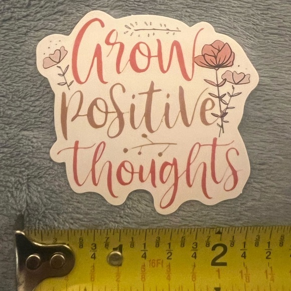 “Grow Positive Thoughts” Vinyl Sticker - Picture 1 of 1